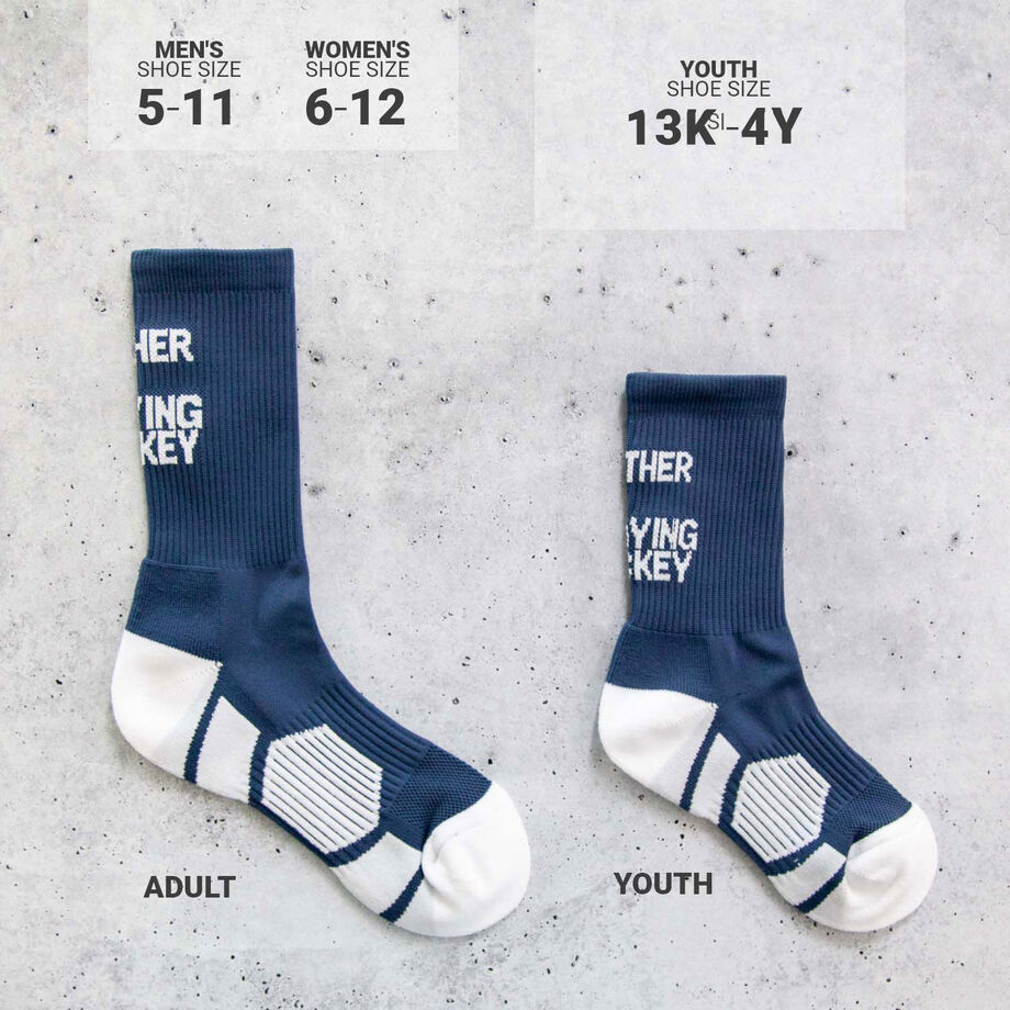 Custom Team Name & Number Assorted Colors Hockey Stick Mid-Calf Socks 